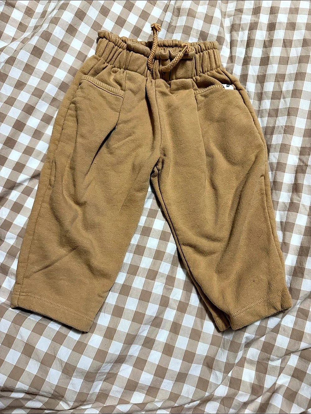 easy peasy French Terry Jogger Pants Brown Baby 12M
